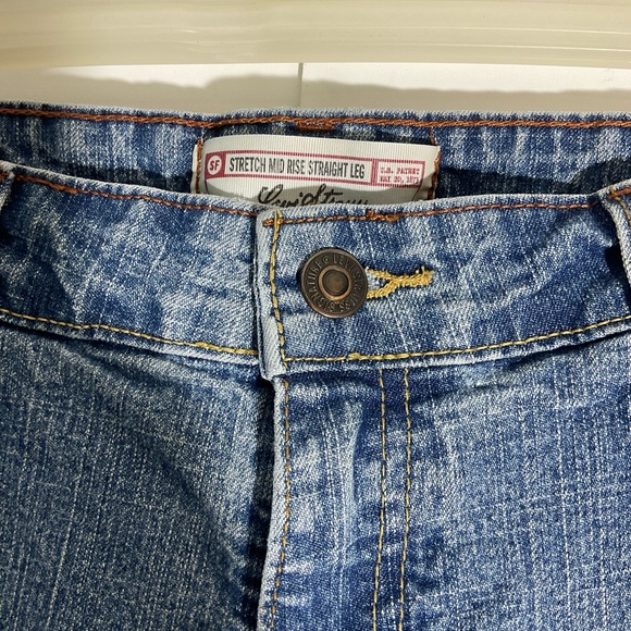 Levi’s Strauss Mid-Rise Straight Leg Misses 8 Short five pocket jeans Size 8. - Picture 7 of 15